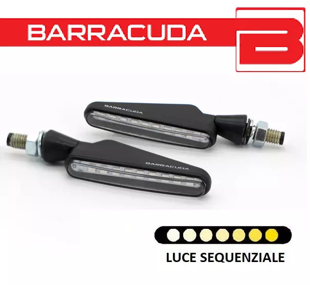 Barracuda Coppia Frecce Led Sequenziali Sq-Led Basic Universali Moto Omologate