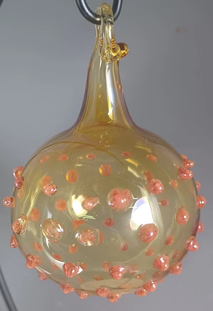 Hand Blown Glass Ornament Ball . Self Representing Artist (SRA) 2