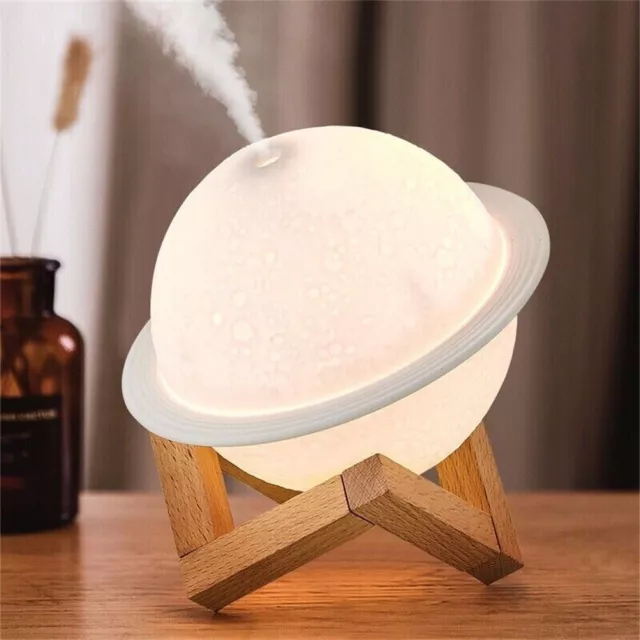 Humidificateur d'air pratique et élégant en forme de planète avec diffuseur d