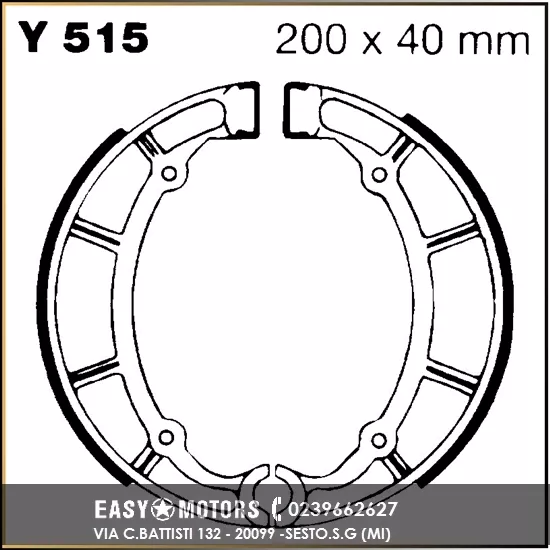 R2551500 EBC Y515 Patins de Frein Yamaha XV 535 Virago XV Virago - 1000