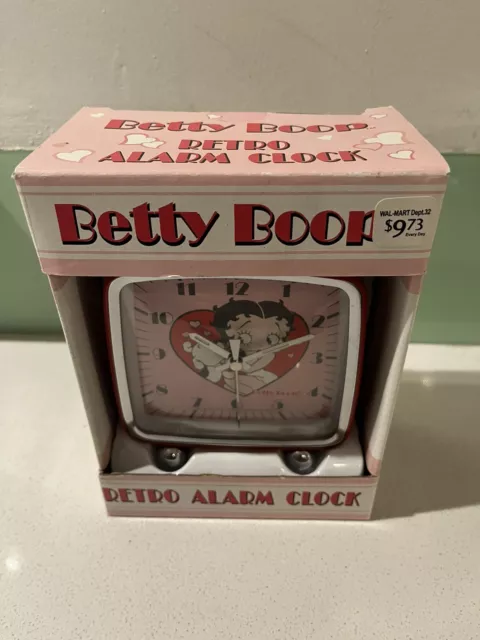 Betty Boop Armitron Analog Retro Alarm Clock - BRAND NEW