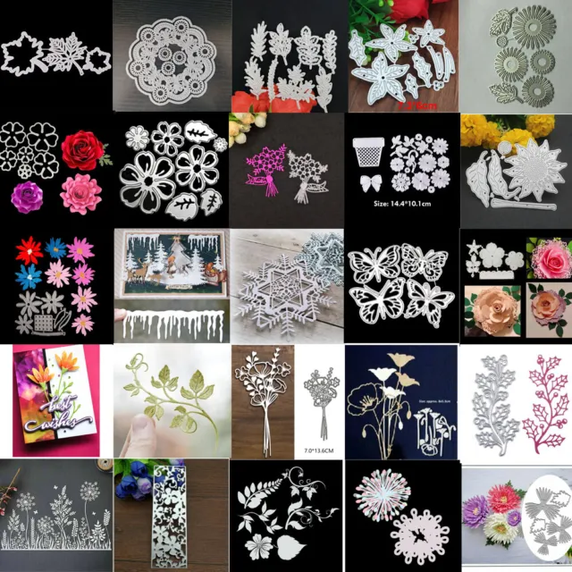 Flowers Metal Cutting Dies Scrapbooking Paper Cards Embossing Stencils Craft DIY