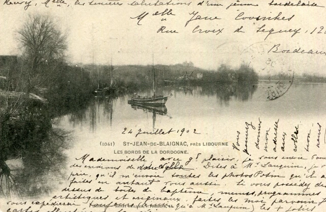 Carte SAINT JEAN DE BLAIGNAC Les bords de la Dordogne