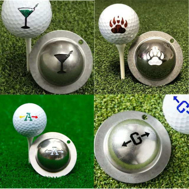Multifuctional Stainless Golf Ball Line Liner Marker Template Alignment Tool