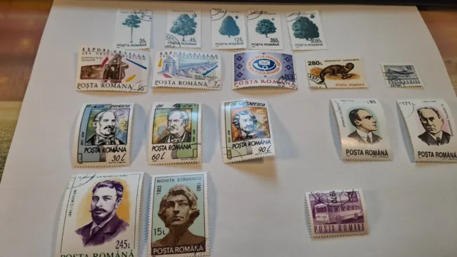035 Briefmarken diverse Posta Romana bunter Mix