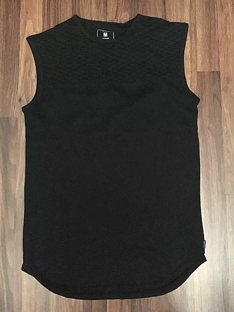 Contemporánea Ropa Tanque de Músculo Top Con / Edredón Camiseta Largo Fondo New