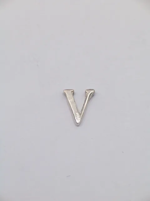 Broche De Veste Avec Initiale - V - en Argent 925 - Pins - Lettre - Alphabet