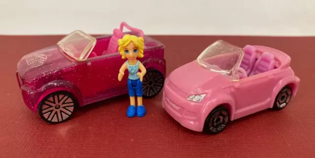 Mattel 2007 - POLLY POCKET - Race to the Mall - Mini Car & Figure Lot J