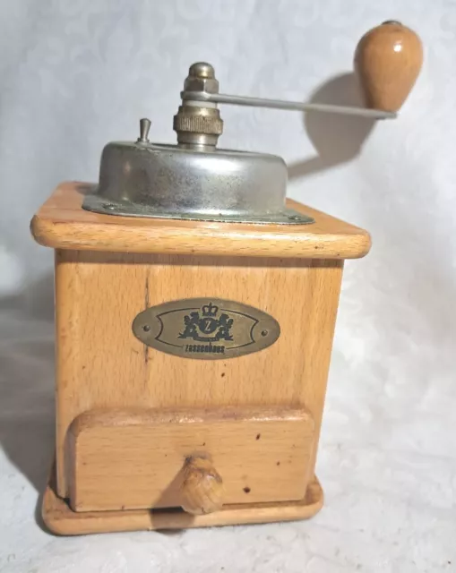 Vintage German ZASSENHAUS Coffee Record Grinder Coffee Bean Grinder Country Deco