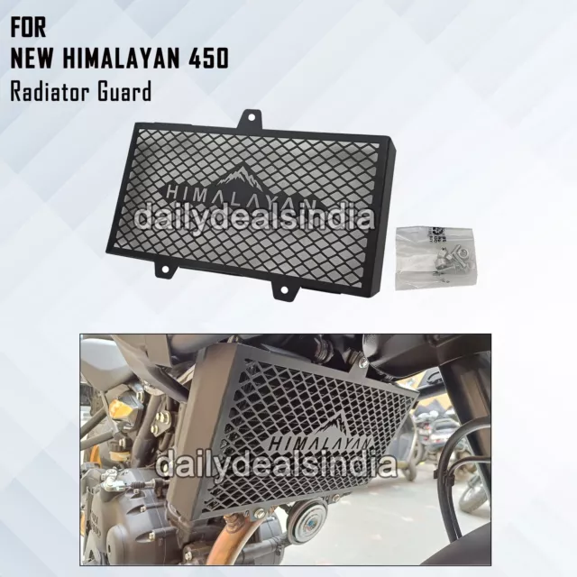 Per Reale Enfield Nuovo Himalayano 450 " Radiatore Protezione, Nero "