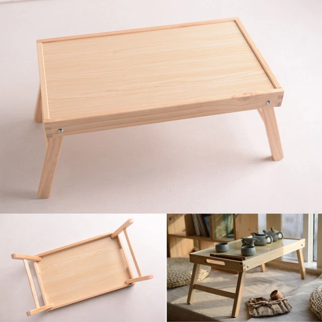Mesa de escritorio plegable para el desayuno en la cama bambú