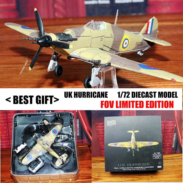WWII RAF HAWKER Hurricane 1/172 Plane Diecast Aircraft model FOV ...