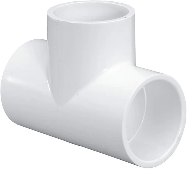 401-040 4-Inch White Tee Socket Replacement for  Schedule 40 Solvent Weld PVC Pi