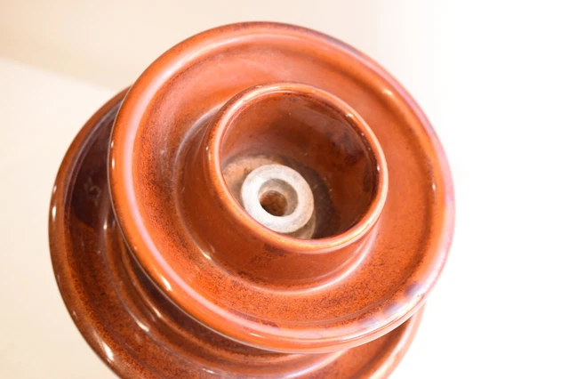 Vintage Antique Porcelain Large Insulator Locke Brown Pinco S 10" 15LBS - 3.9.1 2