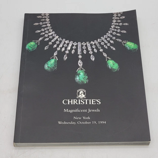 Christie's 7994 Magnificent Jewels New York Wednesday October 19 1994 Catalog