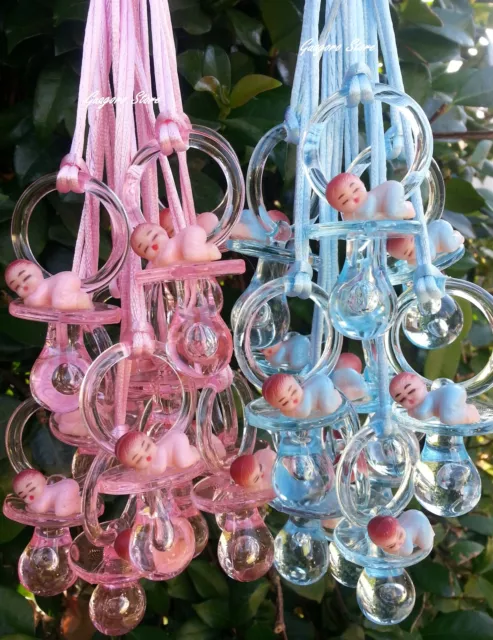 Pacifier Necklaces With Plastic Baby Baby Shower Game Favors Prizes U Pick Color