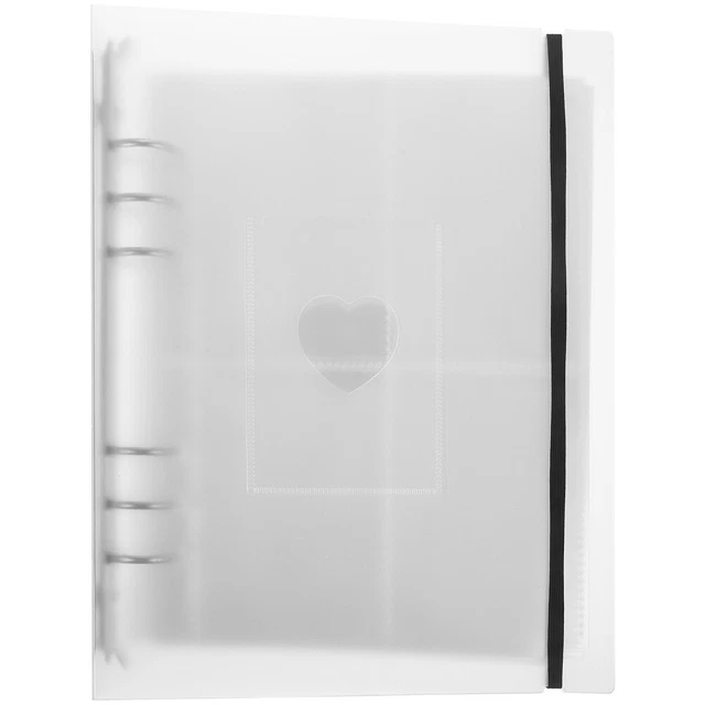 Album Fotografico 8x10 Cm - 2 Pezzi - 68 Foto Totali - Pagine Trasparenti E Copertina In Plastica - Nero