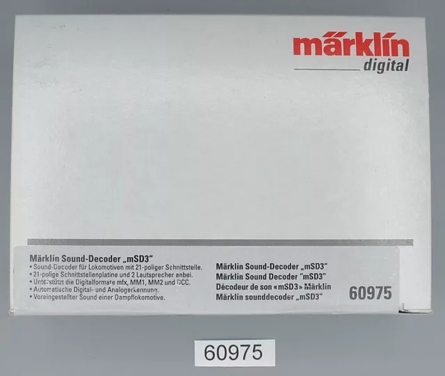 Märklin 60975 H0 SoundDecoder mSD3 #NEU in OVP#