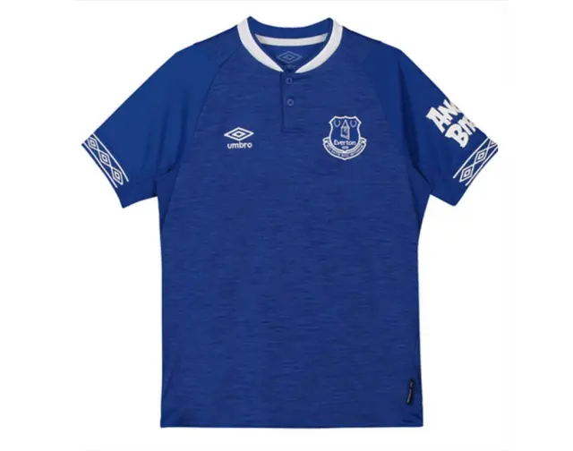 Maglietta Calcio Everton Bambino (Taglia 13-14y) Umbro Home Shirt - Rooney 10 - Nuova