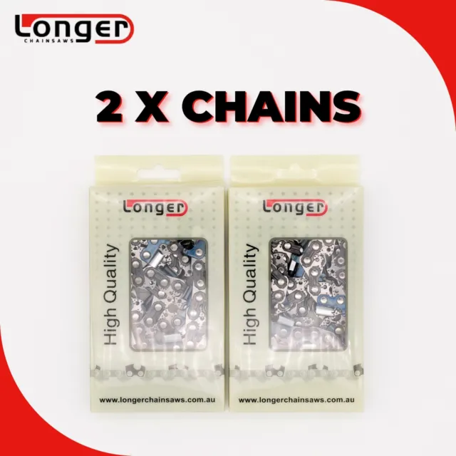 2 x CHAINSAW CHAIN 3/8LP 050 52 DL for Ozito 14" Inch Bar ECS355 CSE 1800w