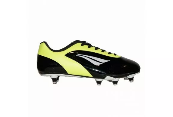 BOTAS DE F TBOL S11 Amarilla negra Talla 42.Tacos intercambiables