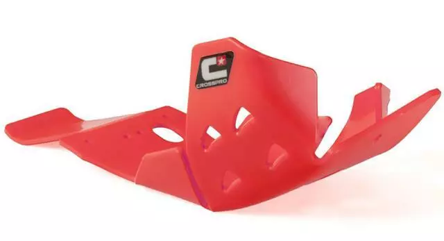 CrossPro RED DTC Bash Plate / Sump Guard With Link Protection Honda CRF250R 2018