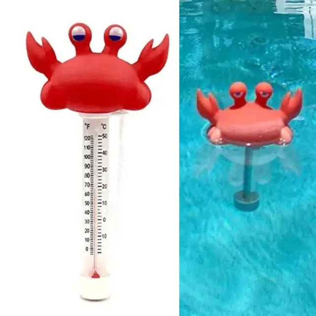 Thermomètre Flottant Pour Piscine Et Spa - Design Animaux Mignons, Grande Lecture, Avec Corde - 13