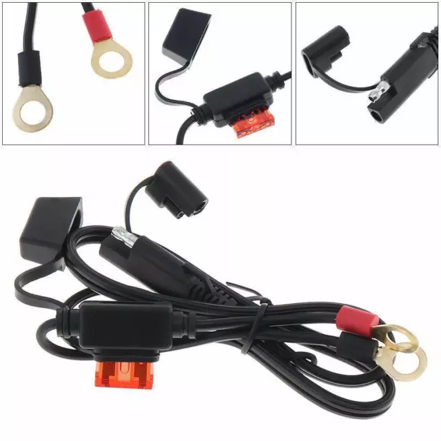 Anelli terminali caricabatterie moto 12-24 V connettore adattatore cavo ne w 6