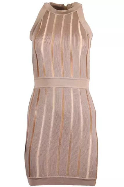 Balmain Stretch Knit Mini Dress Fr 36 Uk 8