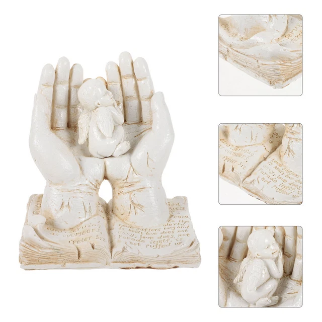 Statua Angelo in resina 10cm - Eleganza e serenità colore Rosa