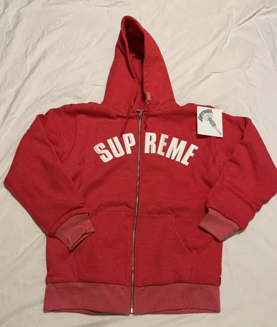 Pre-owned Supreme Arc Logo Thermal Zip Up Sweatshirt Camo M Fw12 Hoodie In  Multicolor