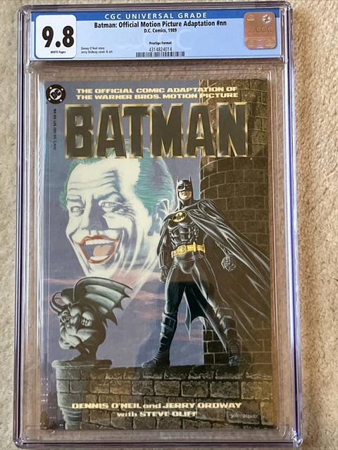 BATMAN OFFICIAL MOTION PICTURE ADAPTATION CGC 9.8 NM #nn Movie Prestige DC 1989