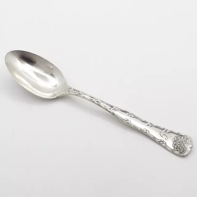 Antique Tiffany Co Wave Edge Teaspoon Spoon Sterling Silver 6in