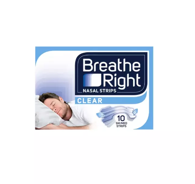 Breathe Right Clear Nasal Strips Small/Medium 10 Strips x 1