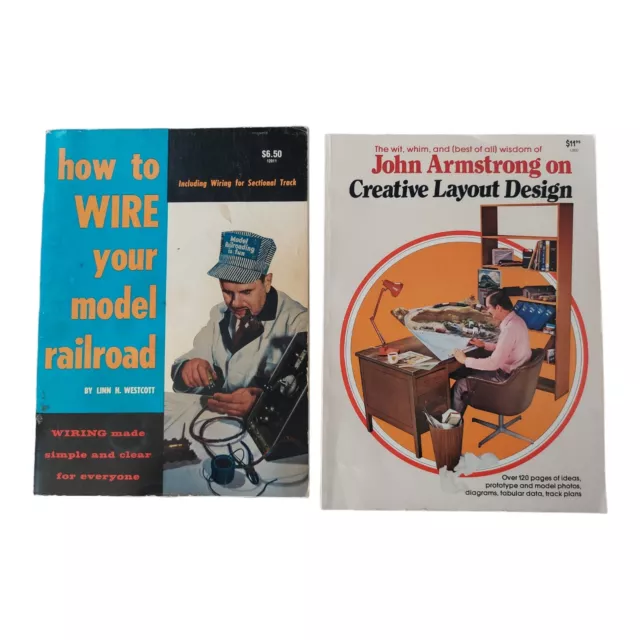 2 VTG Kalmbach Books - Creative Layout Design Armstrong How to Wire Your Model