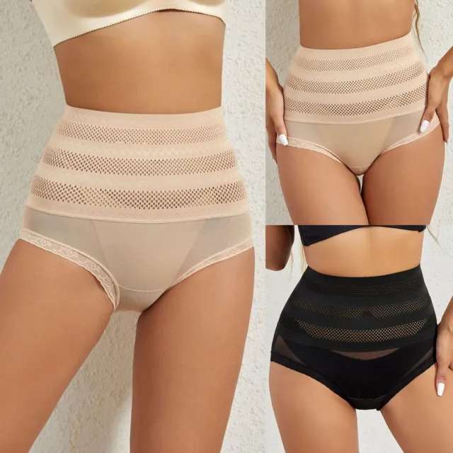 Womens Microfiber Underwear High Waist Ladies Shapewear Ladies Belly Slimming