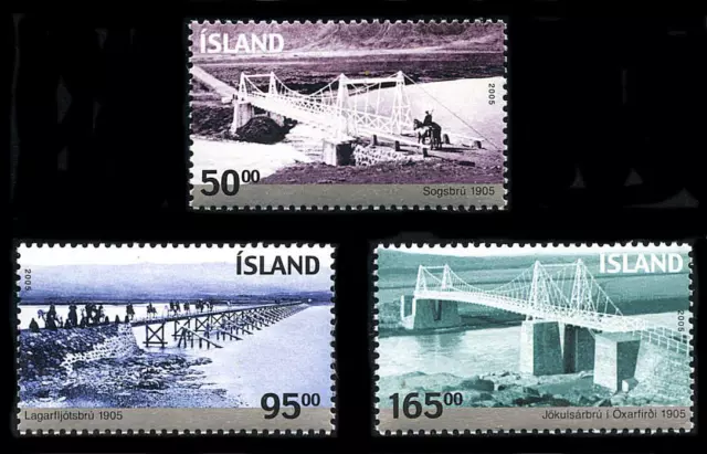 Islandia: 2005 Un siglo de puentes (1047-1049) montado sin montar o nunca montado