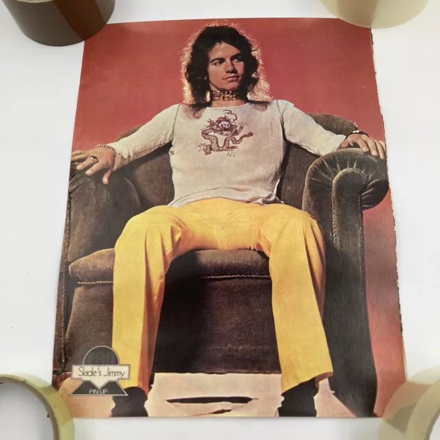 Slade - Jimmy - Jim Lea Magazin Poster Pin Up Vintage 1972 - 22,5x29cm