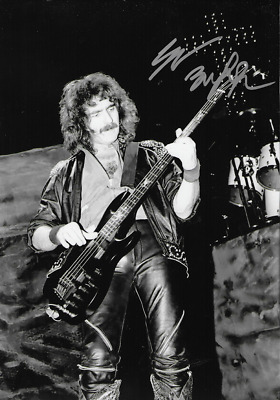 Geezer Butler Musician Black Sabbath Signed Photograph 1 *With Proof & COA*