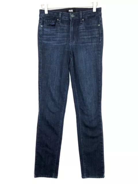 Paige hoxton ankle peg dark wash denim jeans size 26 2