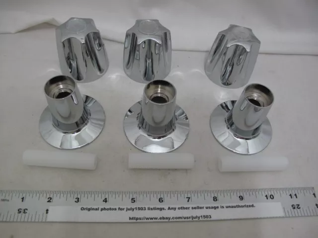 (3) NEW Danco Handles, Flanges, and Nipples for Pfister Verve - from #39619 Kit