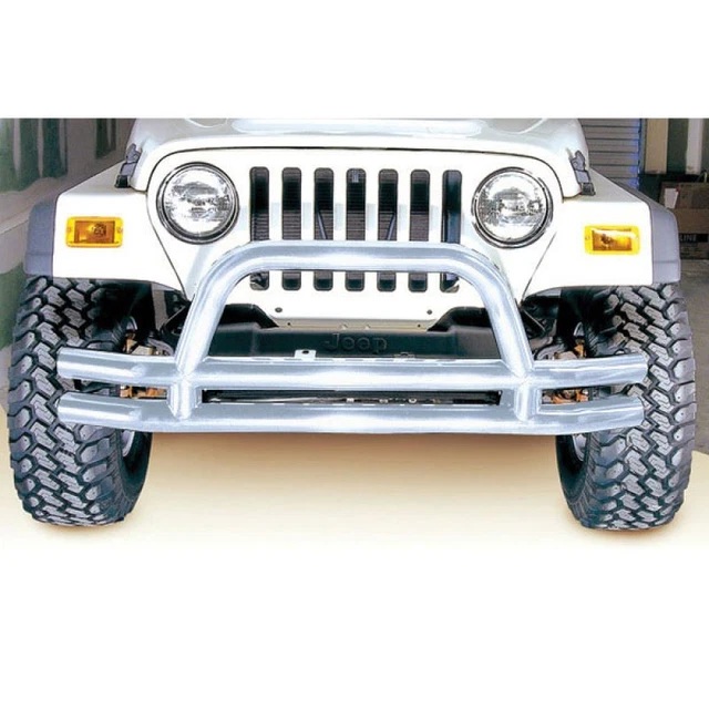 Rugged Ridge 3-In Double Tube Front Bumper SS 76-06 Models 11563.01