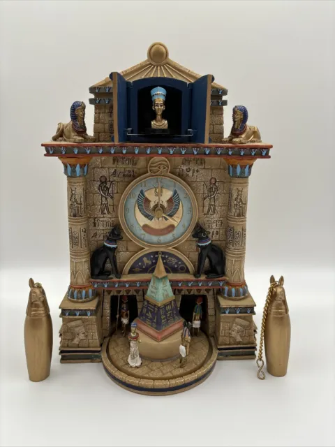 Bradford Exchange Treasures Of Ancient Egypt Cuckoo Clock Rare Parts Only Read