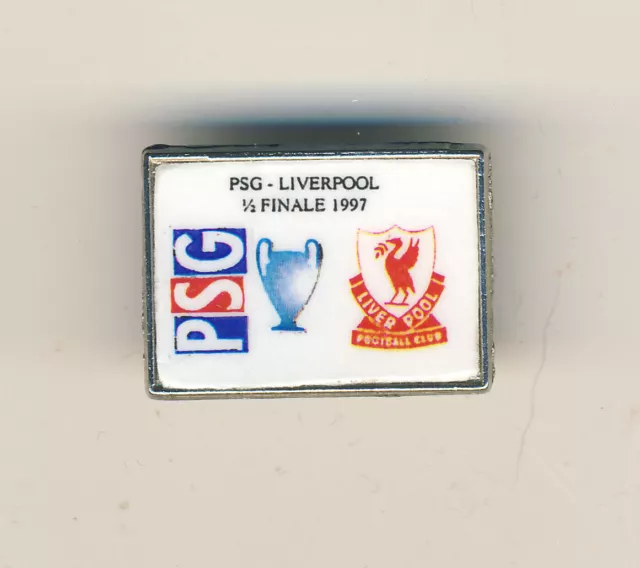 Badge : Paris Saint Germain v Liverpool 1996/7 ECWC Semi-Final