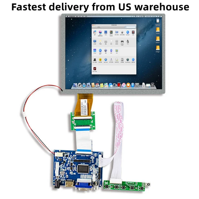 AUO A070SN01 V0 800×600 Lcd Display Screen With Board 7.0 Inch 60 pins FPC