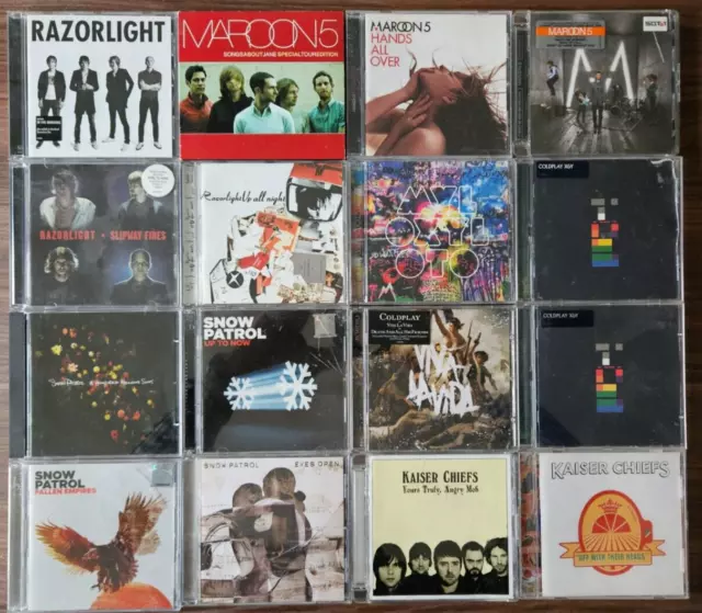 CD-Sammlung Rock Pop 2000er/2010er Razorlight, Coldplay, Snow Patrol, Maroon 5