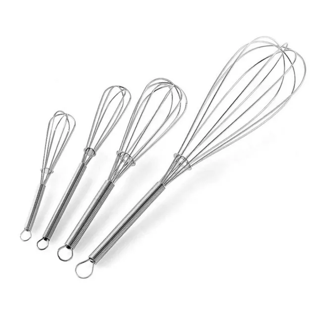 Small Stainless Steel Wire Whisk Compact and Easy to Use for Beating Eggs