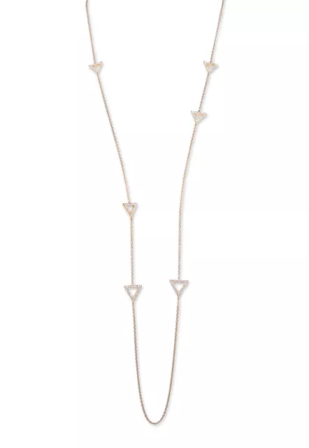 Nadri 302070 Women's Long Station Necklace Gold- Triangle One Size