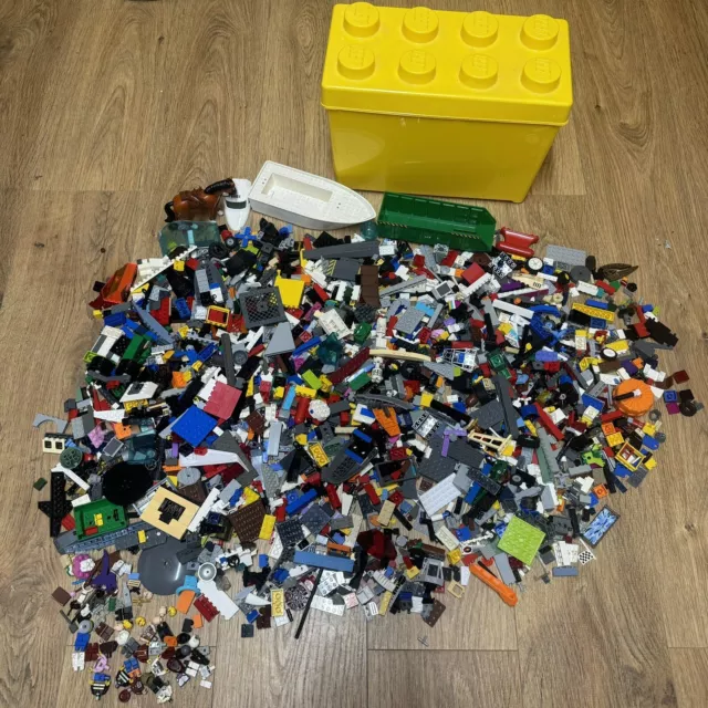 LEGO Aufbewahrungsstein 8 Nieten gelb Behälter Lego & Minifiguren 3,6 kg