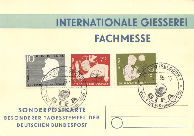 747171) Bund Soka int. Giesserei Fachausst. Düsseldorf 1956 mit u.a. Nr.232-233